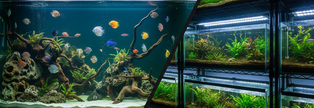 Aquatic Garage Diagonal Banner