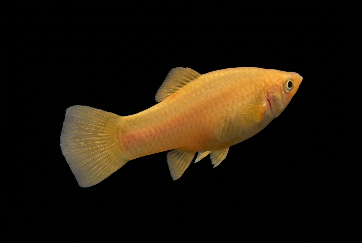 Gold molly turning away