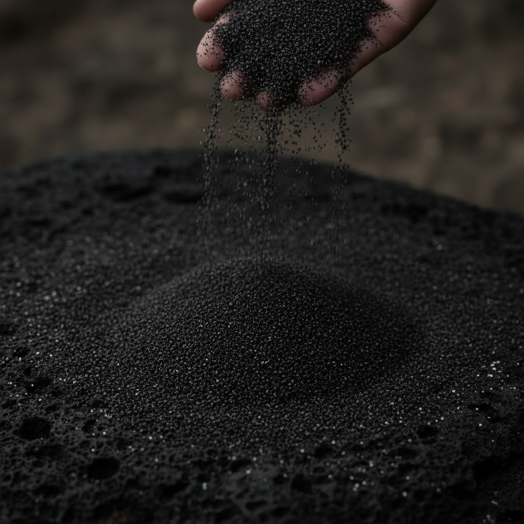 v4 — hand pour action shot