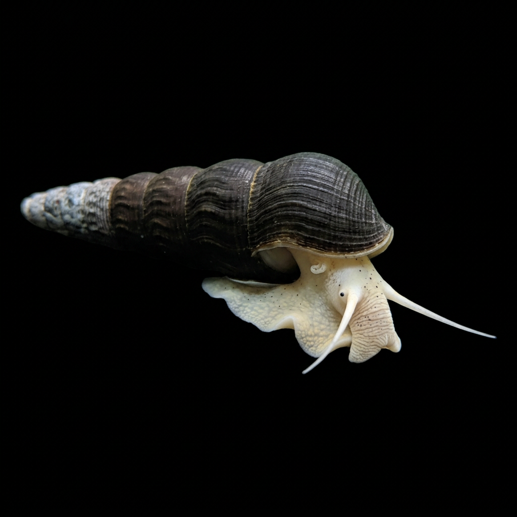 White Rabbit Snail isolated from the in-tank source